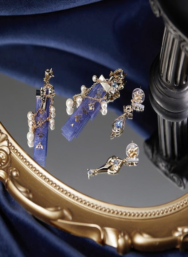 HOYOVERSE GENSHIN IMPACT Furina Impression Series - Ribbon & Pearl Chain Clip-On Earrings - Image 3